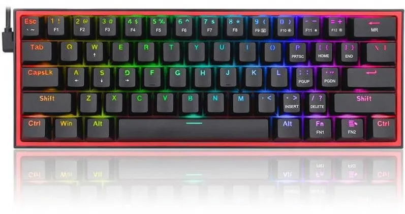 Tastatura Redragon Gaming Fizz Black RGB Mecanica Red Switch