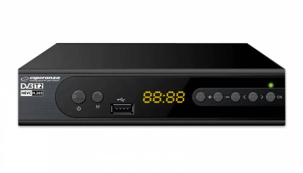 TV Tuner Esperanza DVB-T2 H.265/HEVC DIGITAL TERRESTRIAL TV