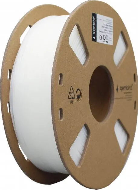 Filament 3D Gembird PETG Alb 1.75mm 1kg