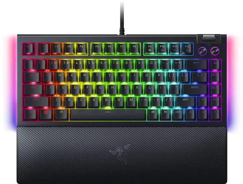 Tastatura RAZER Gaming BlackWidow V4 75% RGB Orange Tactile Gen-3 Switch Mecanica