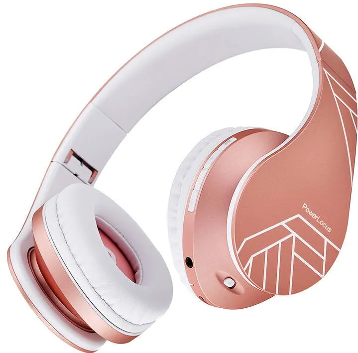 Casti Over-Head PowerLocus Wireless Headphones PowerLocus P2 (rose gold)