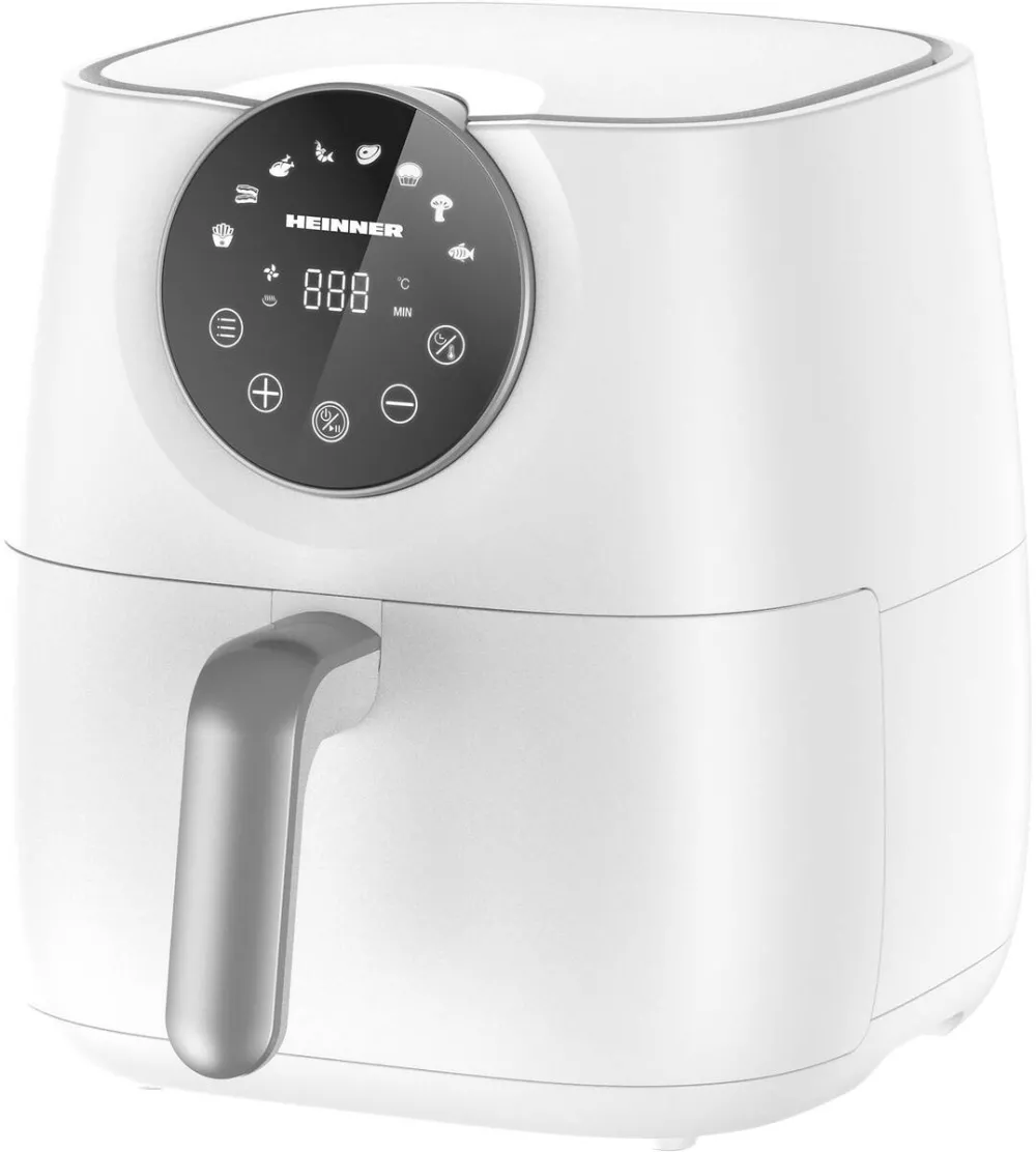 HEINNER Friteuza cu aer cald SmartFry HAF-B6WH1700, 1700 W, 5.7 L, 8 programe presetate, Alb
