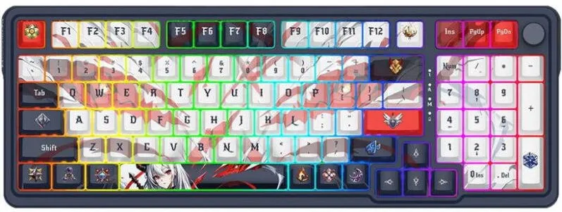 Tastatura Redragon Eisa Pro Honkai Impact RGB Outemu Lion Bubble Wrap Switch Mecanica