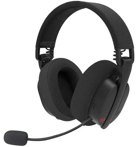 Casti Over-Head Redragon Gaming Bluetooth cu fir si wireless Luce negre