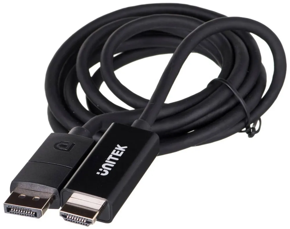 Adaptor Unitek UNITEK CABLE DisplayPort 1.2, HDMI, 4K@60HZ, 1,8M, V1608A