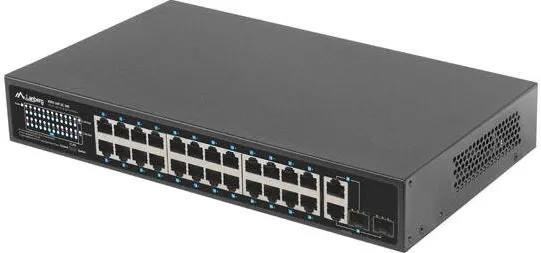 LANBERG 24X 100MB DSP+/2X Combo Rack 19" 360W V2