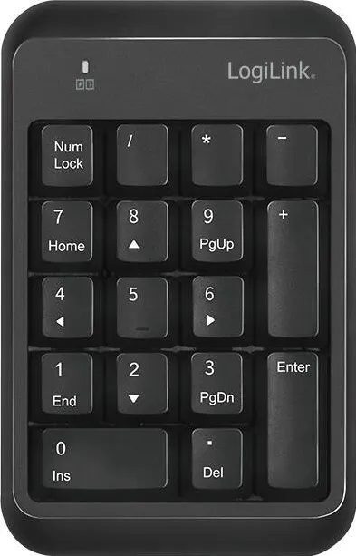 Tastatura Logilink Wireless keypad, Bluetooth v5.1, black