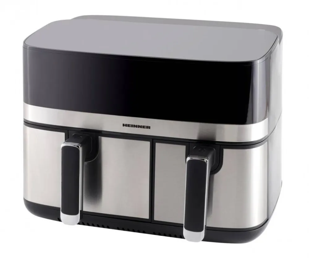 HEINNER Friteuza dubla cu aer cald HAF-H9DB17BKS, 8.6L, 8 programe