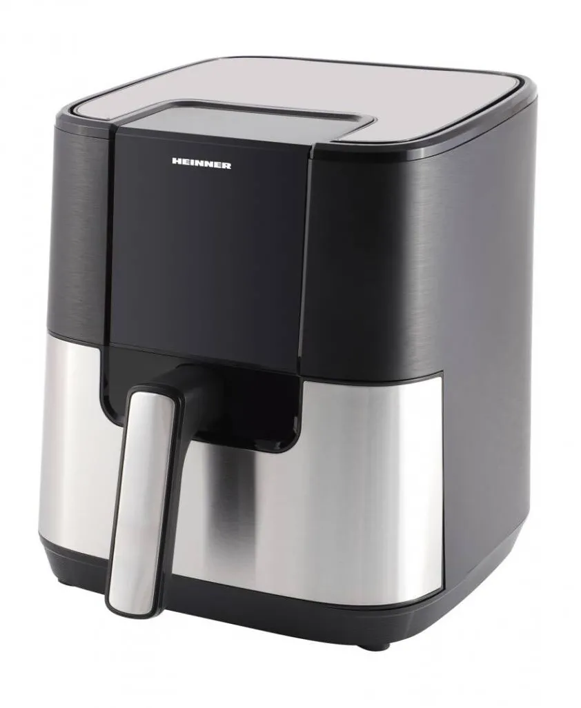 HEINNER Friteuza cu aer cald HAF-H6BKS1500, 5.5L, 1500 W, 8 programe, Timer 60 minute, Temperatura 80-200C, Negru/Argintiu