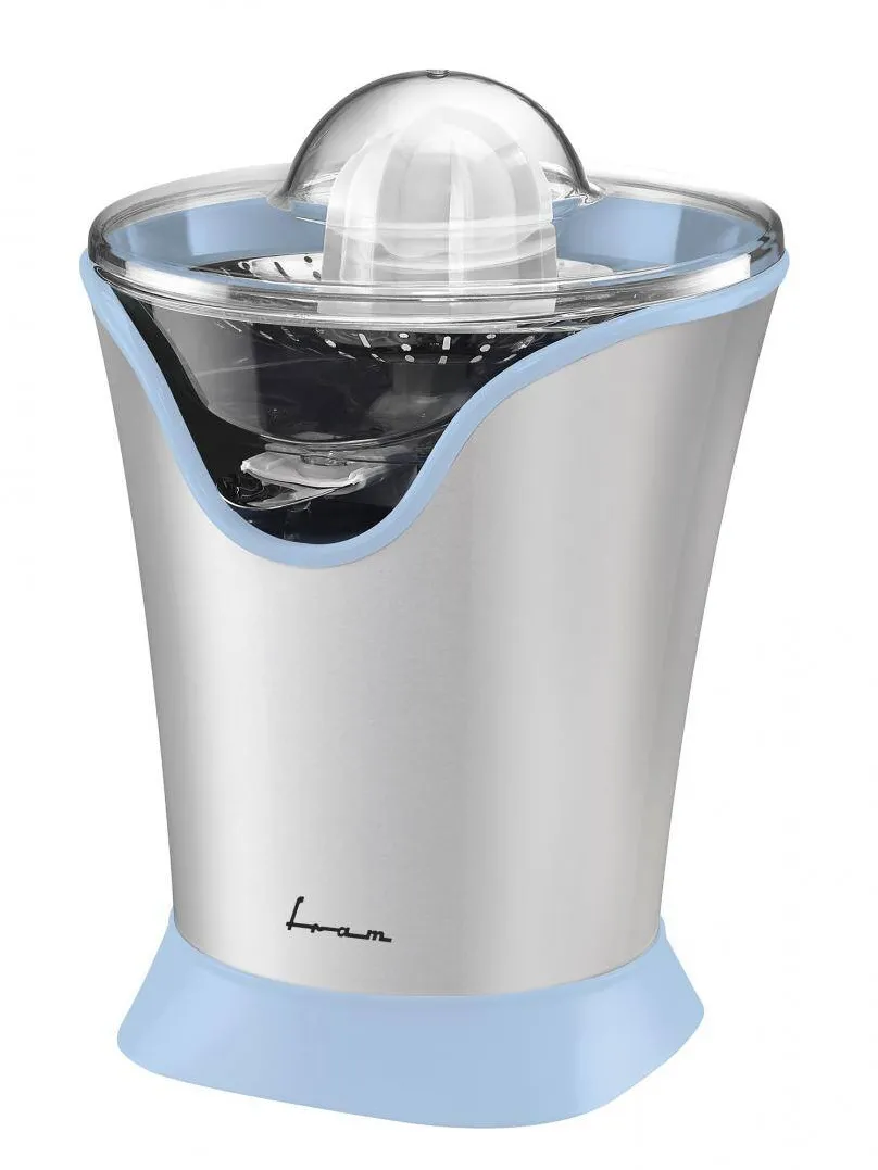 FRAM Storcator de citrice FCP-R85BL, 85W, 2 conuri, filtru inox, capac antistropire, picioruse antialunecare, argintiu/albastru