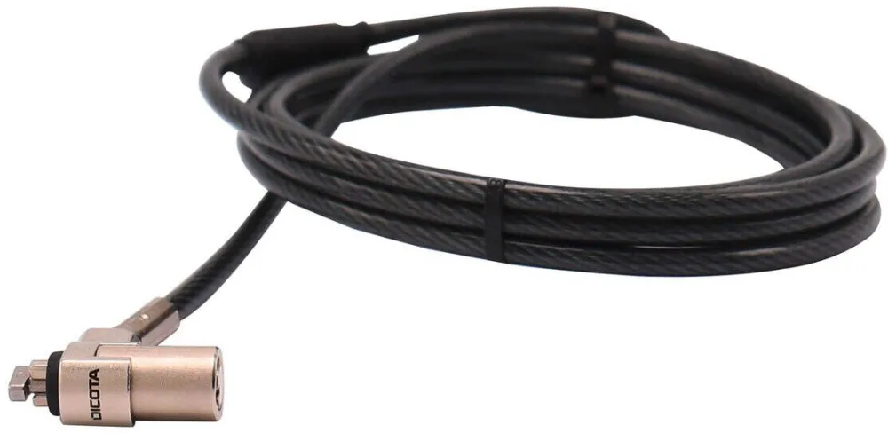 Accesoriu Laptop DICOTA Security Cable T-Lock Ultra SlimV2, masterkeyed,3x7mm