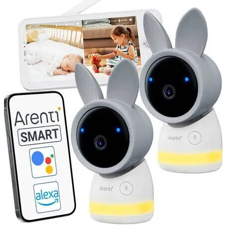 Camera Supraveghere Arenti 4MP Wi-Fi Baby  Kit with dual cameras + LCD