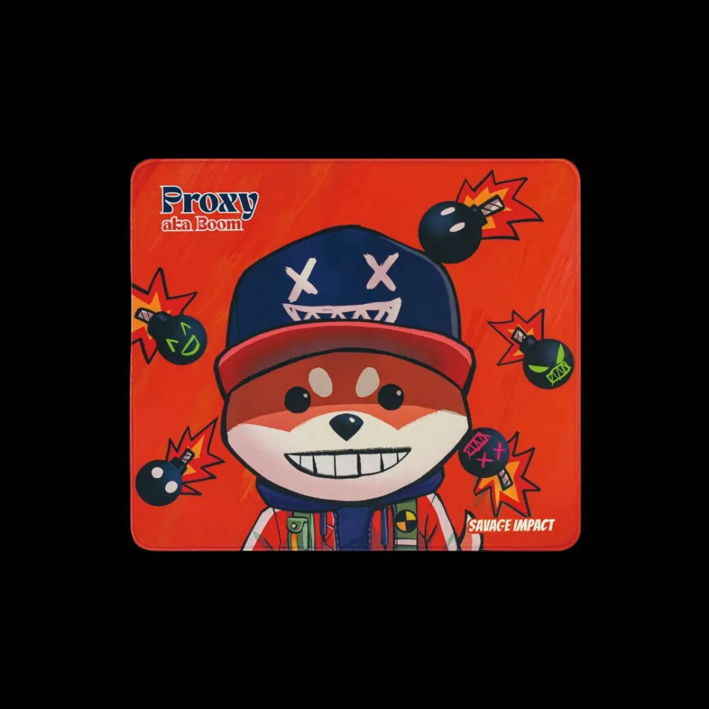 Mouse pad A4Tech gaming, Bloody "BP-45" Proxy Boom Fire, cauciuc si material textil, 451 x 400 x 5 mm, imagine, "BP-45 Proxy Boom Fire" 4711421 000956
