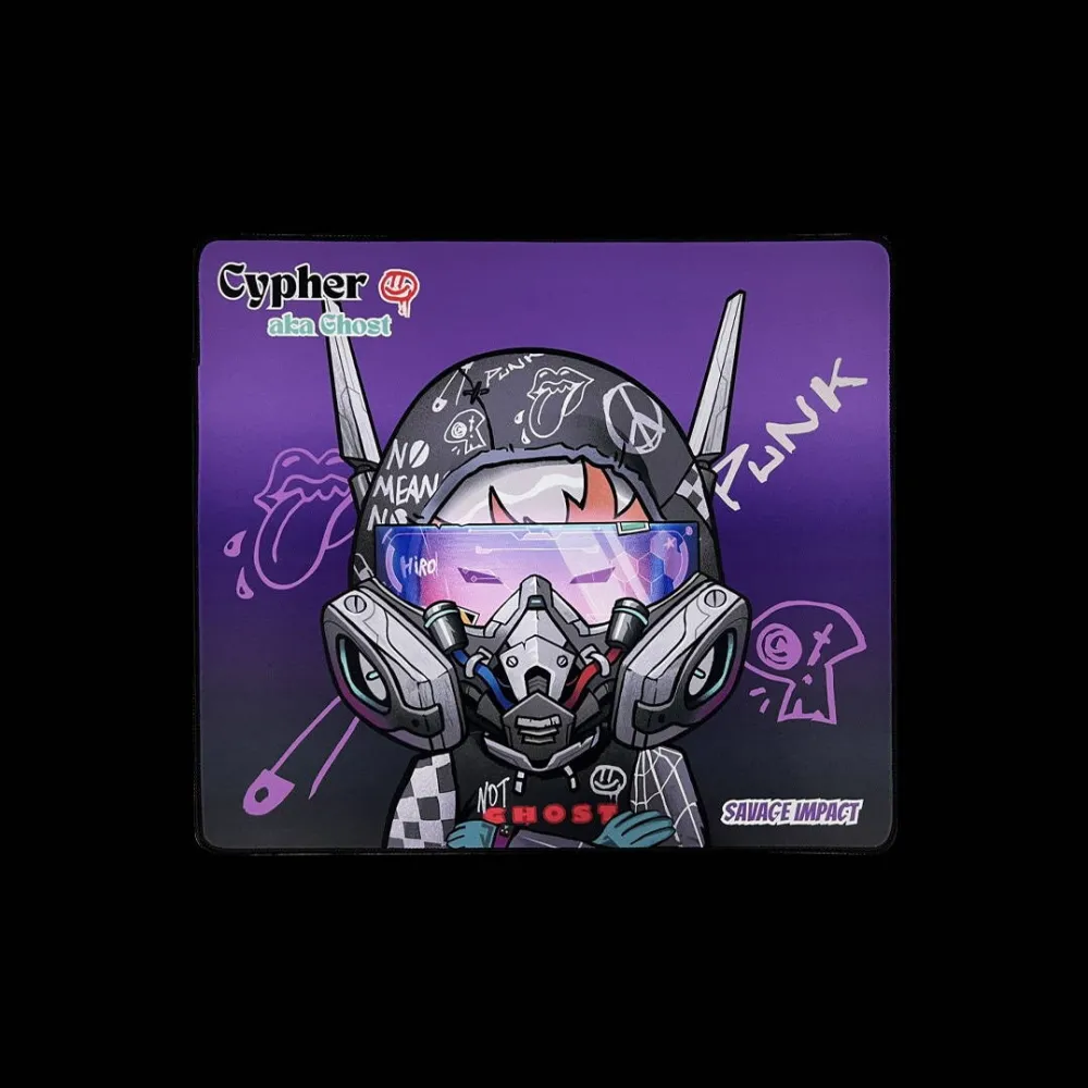 Mouse pad A4Tech gaming, Bloody "BP-45W" Cypher Ghost, cauciuc si material textil, 453 x 400 x 5 mm