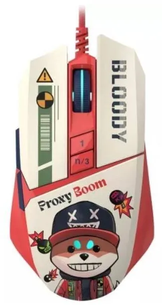 Mouse A4Tech gaming, Bloody RGB Animation Backlit  USB Proxy Boom, "W63Max Proxy Boom"