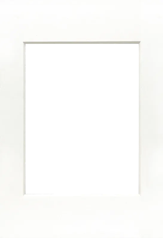 Passepartout FOCUS 40x50 cm pentru poze 30x40 cm alb cu miez alb