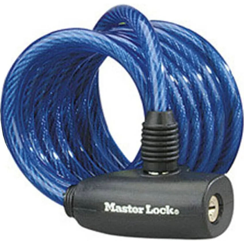 Lacat cu cablu rasucit si cheie MASTERLOCK 8127EURDPRO 1,80 m