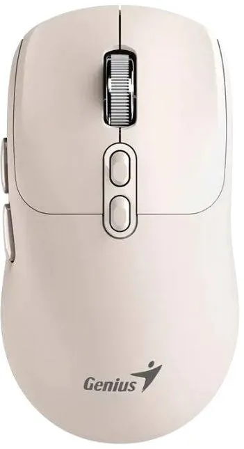 Mouse GENIUS "NX-8080S", PC sau NB, wireless 2.4GHz, Bluetooth, optic, 1600 dpi, butoane/scroll 6/1, acumulator, buton Copilot, crem, "31030042404" 4710268262640