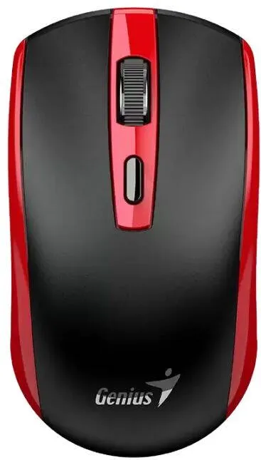 Mouse GENIUS "ECO-8150", PC sau NB, wireless 2.4GHz, optic, 1200 dpi, butoane/scroll 3/1, acumulator, buton Copilot, rosu, "31030045401" 4710268 262596