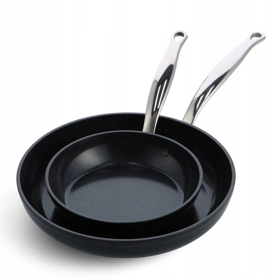 GreenPan Set tigai GreenPan Barcelona Pro 20x28cm, negru, aluminiu, ceramica Thermolon Infinity Pro