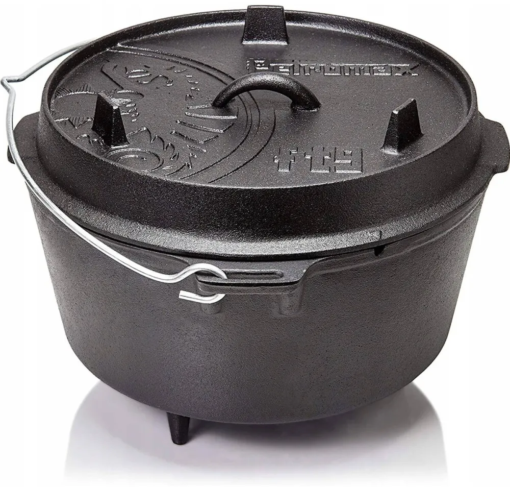Petromax Ceaun fonta cu picioare 8l