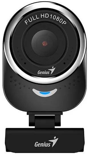 Camera Web GENIUS senzor 1080p Full-HD cu rezolutie video 1920x1080, QCam 6000, microfon, black