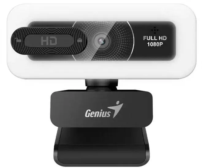 Camera Web GENIUS senzor 1080p Full-HD cu rezolutie video 1920x1080, FaceCam Light, microfon, fix focus, 75 grade view, cablu 1.5m, black