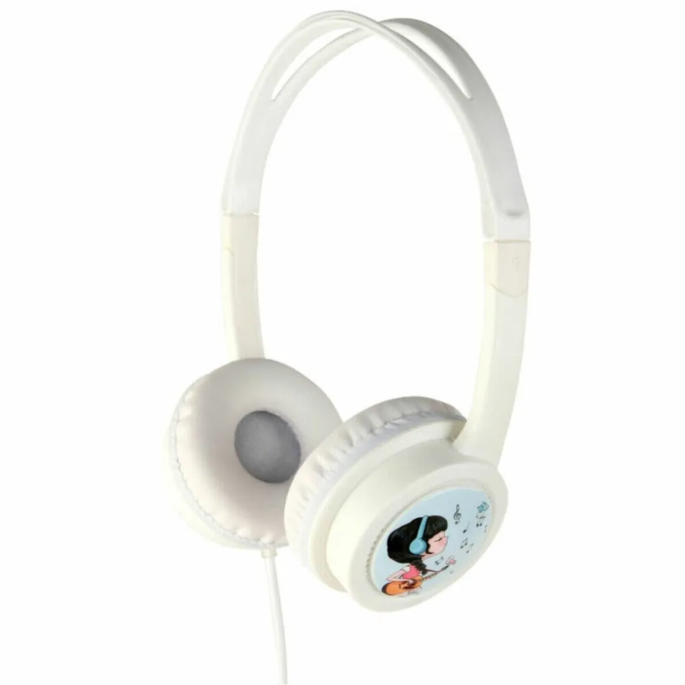 Casti Over-Head Gembird , cu fir, utilizare multimedia, conectare prin Jack 3.5 mm x 1, limitare volum pt. copii, alb, "MHP-JR-W"