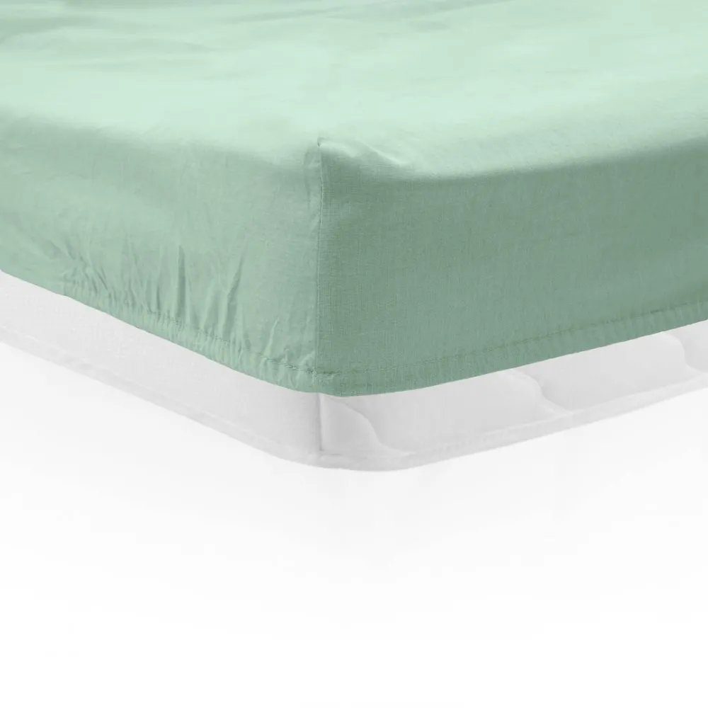 HEINNER Cearceaf pat cu elastic 90X200 cm verde