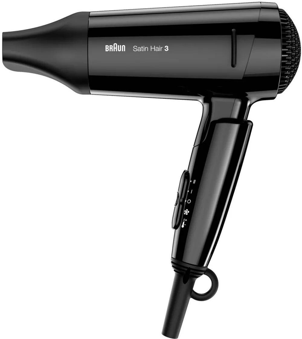 BRAUN Haircare Haircare Hairdryer Satin Hair 3 HD350 Style&Go black Schwarz (BRHD350E)