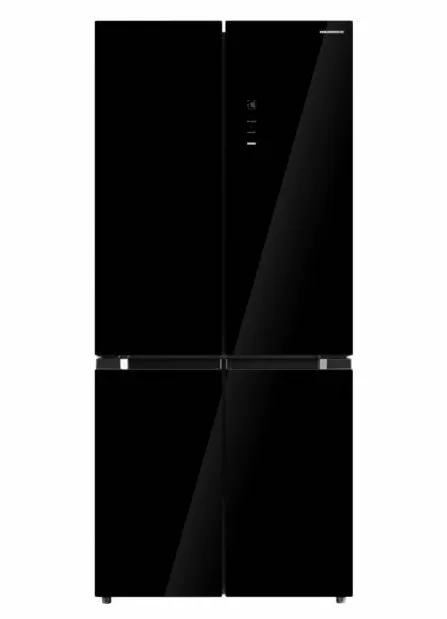 HEINNER Side by side HSBS-M515MDINVHGBKE, No Frost, compresor Inverter, clasa E, 515 L, Negru