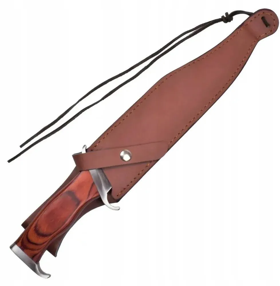 cinema classic CC-H3 Rambo III knife with leather sheath, 425 mm