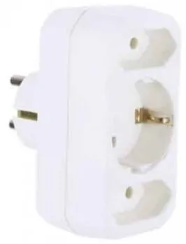 BACHMANN Multistecker 2xEURO + 1xCEE7/3 alb