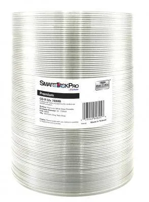 VERBATIM SmartDisk Pro DVD-R DL 8.5GB 8X White Inkjet Printable 100 Wrap