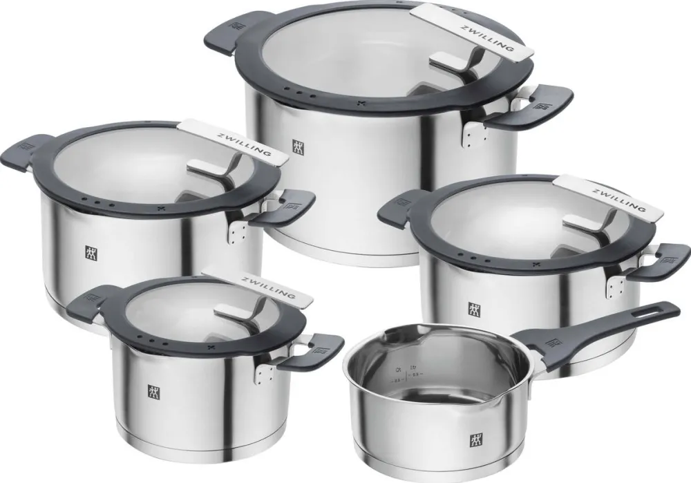 ZWILLING SIMPLIFY 66870-005-0 Set vase Otel inoxidabil 5 buc. Negru argintiu