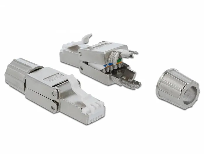 Accesoriu Retea DELOCK RJ45 tata Cat.6A STP fara scule