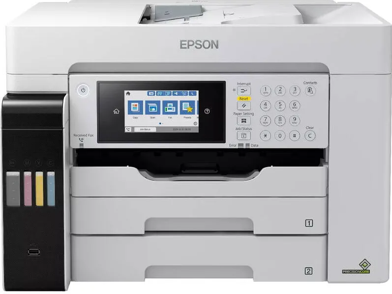 Imprimanta multifunctionala Epson EcoTank Pro L15180, InkJet CISS, Color, Format A3, Duplex, Retea, Wi-Fi, Fax