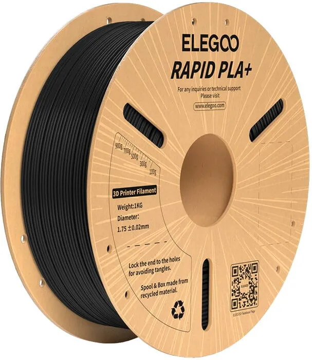 Elegoo Filament Rapid PLA+ (Black)