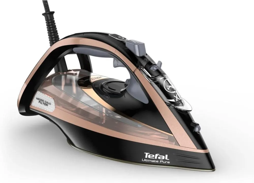 TEFAL FV9845 Steam Iron, Water Tank 0.35 L, Countinuous Steam 60 g/min, Black/Rose Gold
