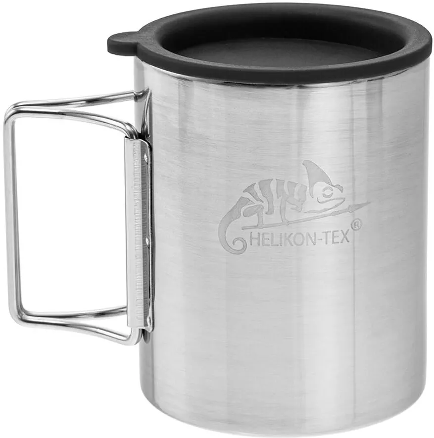Helikon  Thermal mug with lid 250 ml Silver, Black