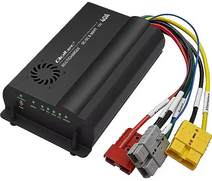 QOLTEC 12V DC DC charger MPPT conatroller 40A LiFePO4