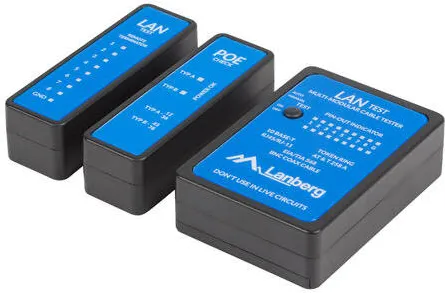 Unelte LANBERG NT-0404 network cable tester PoE tester Black, Blue