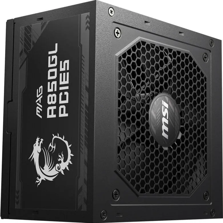 Sursa PC MSI MAG A850GL PCIe5, 80 PLUS Gold, complet modulara, ATX 3.0, PCIe 5.0 - 850 W
