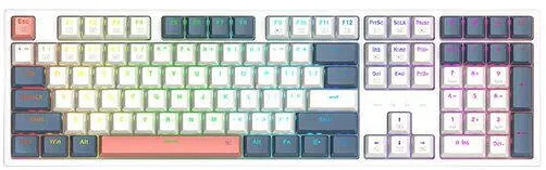 Tastatura Redragon Gaming Mecanica Trundle Alb Iluminare RGB