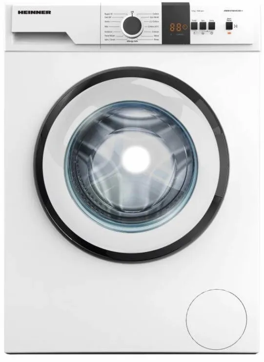 HEINNER Masina de spalat rufe HWM-VT0610CHD++, Slim, 6 kg, 1000 RPM, Clasa D, Display, Blocare acces copii, Alb