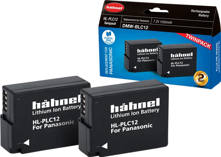 HAHNEL Baterie Panasonic HL-PLC12 / DMW-BLC12 Twin Pack