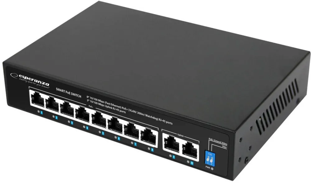 Switch Esperanza ENS106 10-port Poe 10/100 96W