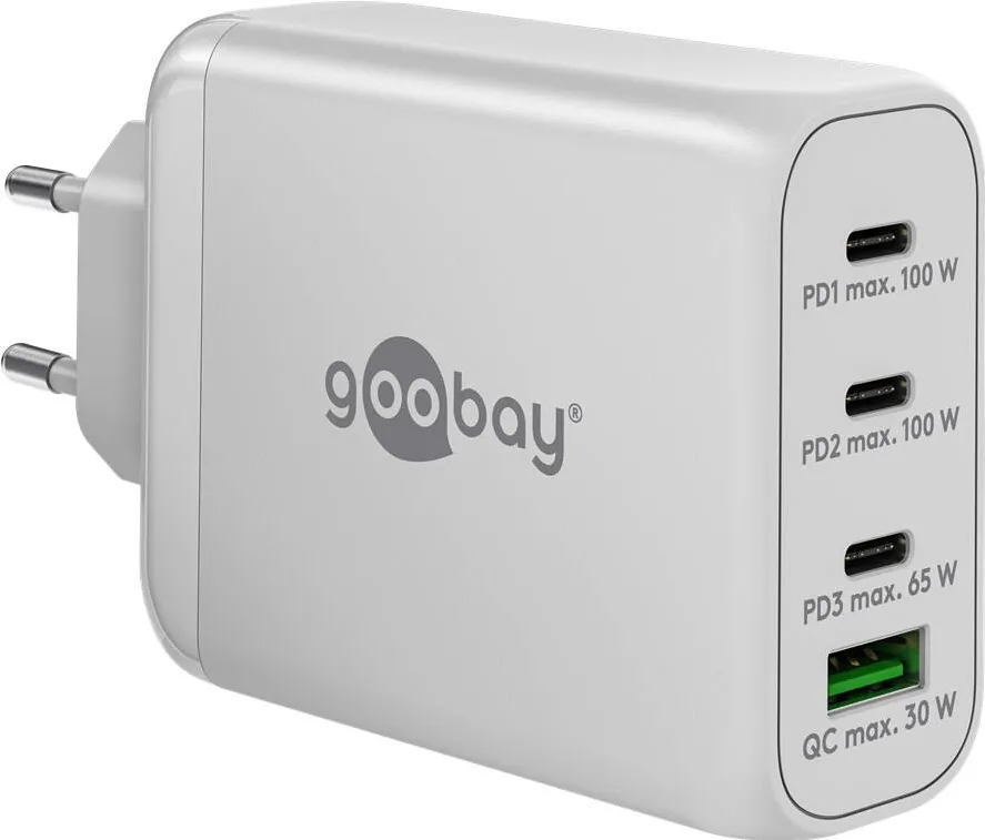 GOOBAY Goobay 65556 USB-C PD Multiport Quick Charger (100 W), White