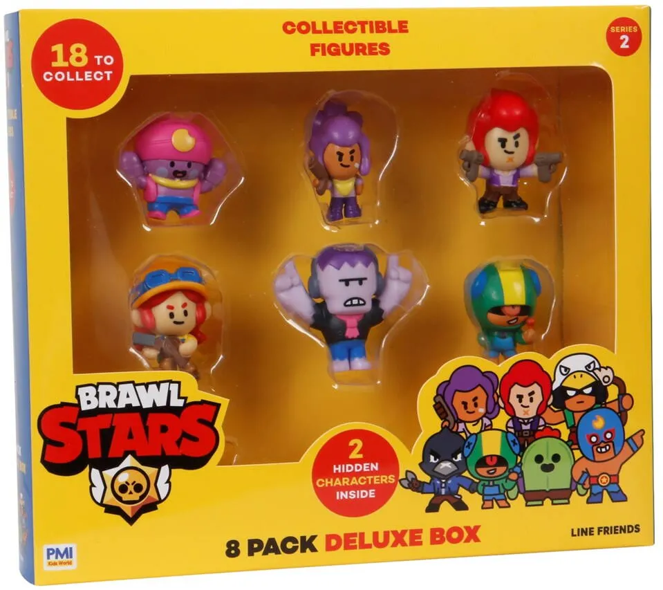 P.M.I. Kids World BRAWL STARS S2 FIGURES -8 PACK DELUXE BOX VER.A
