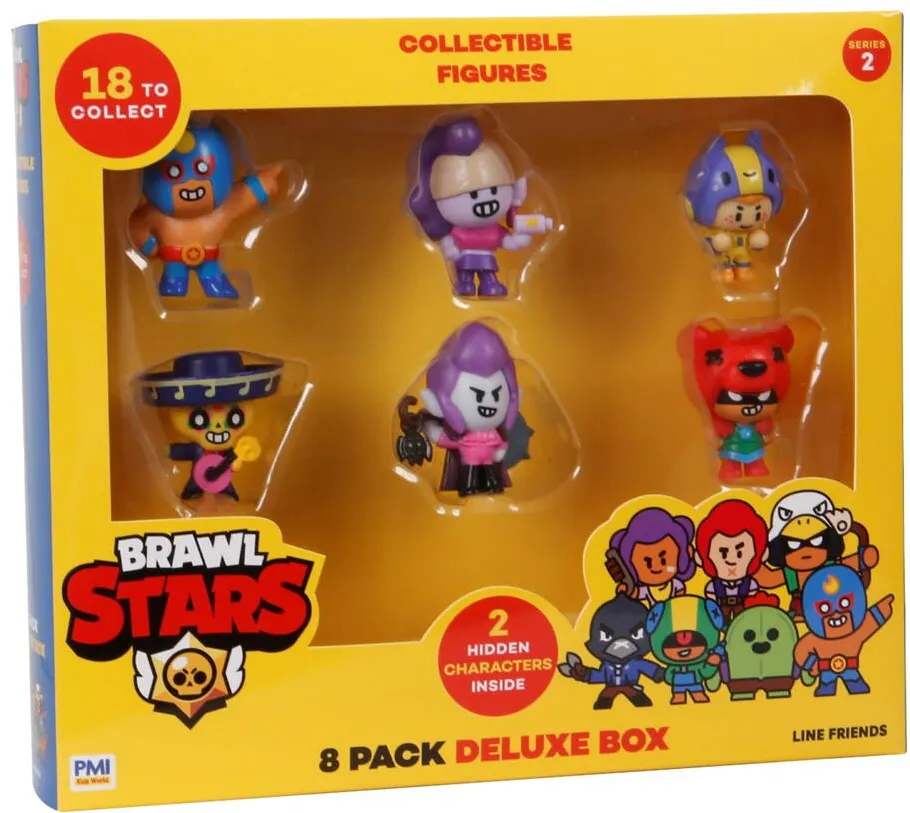 P.M.I. Kids World BRAWL STARS S2 FIGURES -8 PACK DELUXE BOX VER.B